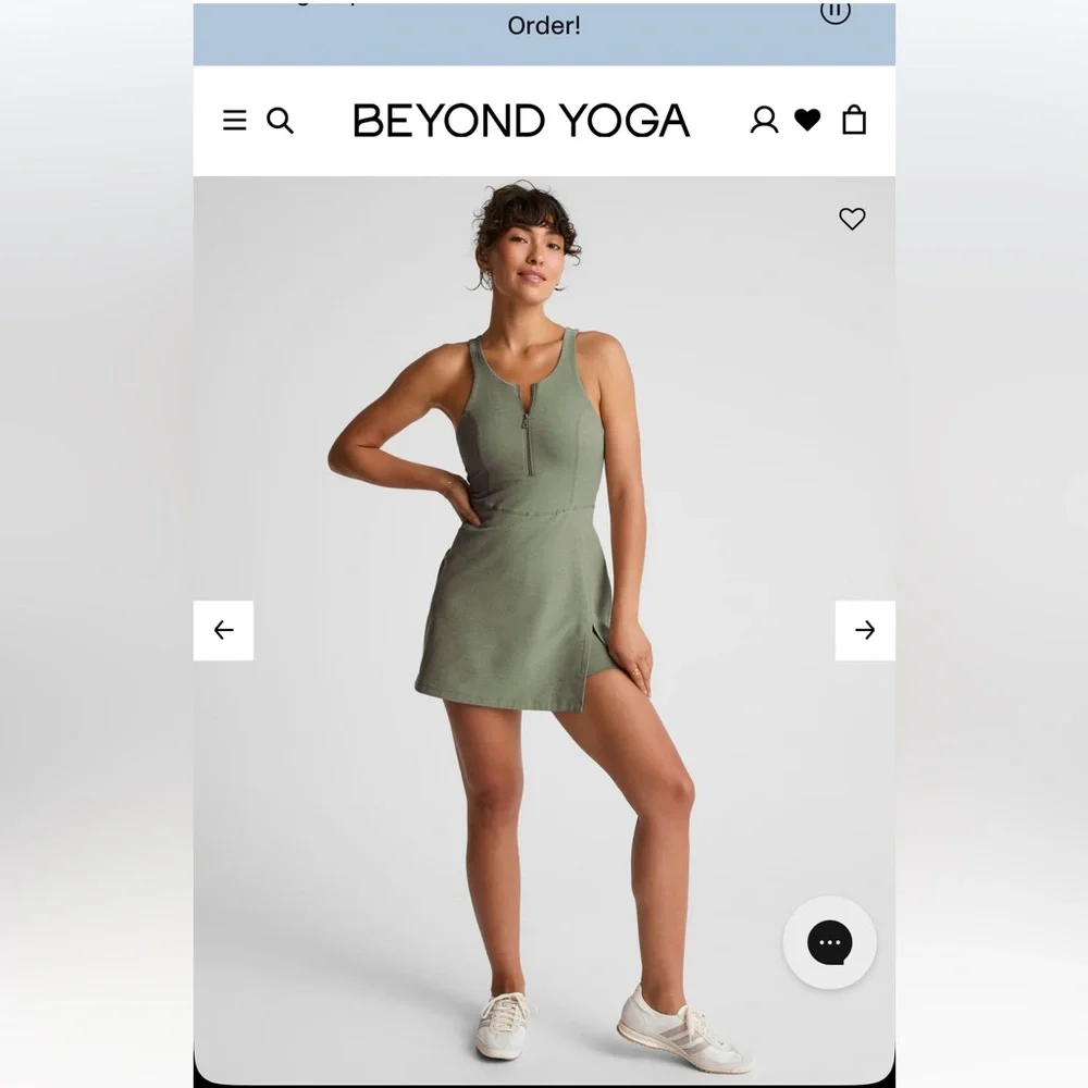 Beyond Yoga - spacedye moveup mini dress grey sage - Picture 2 of 12